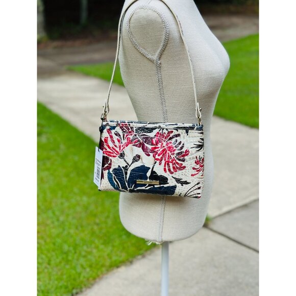 Brahmin Lorelei Extravaganza Melbourne Leather Shoulder Bag Croc Embossed NWT - Picture 1 of 16